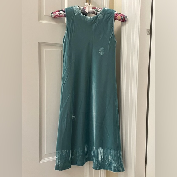 Dresses | Jade Green Velvet Dress Girls Size L | Poshmark